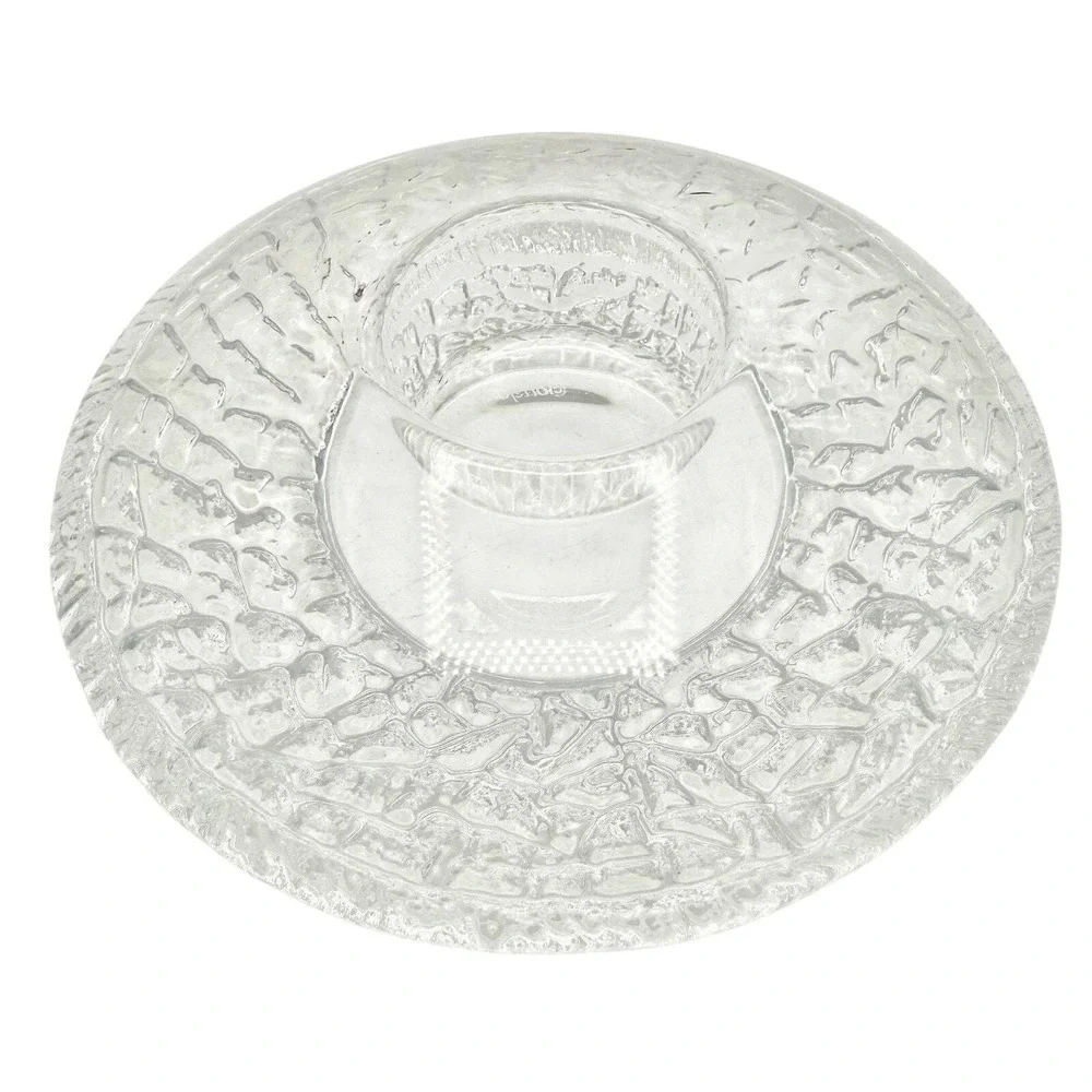 Vintage Orrefors Swedish Art Glass Candle Holder • Scandinavian Crystal Decor 5
